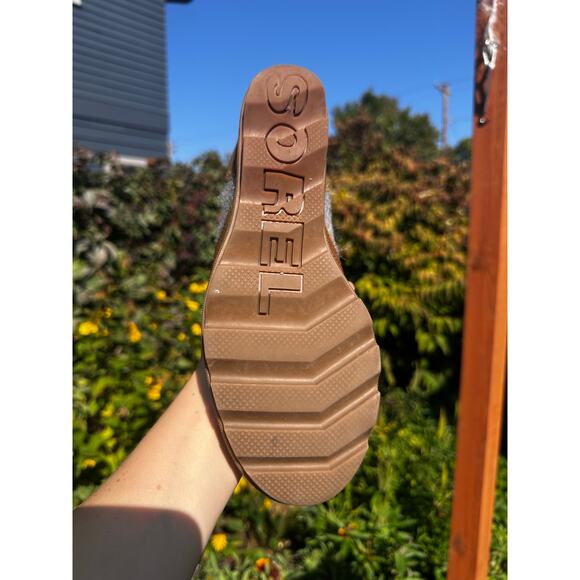 Sorel Lexie Waterproof Wedge Leather Ankle Boots Women's Size 10 - Picture 6 of 9